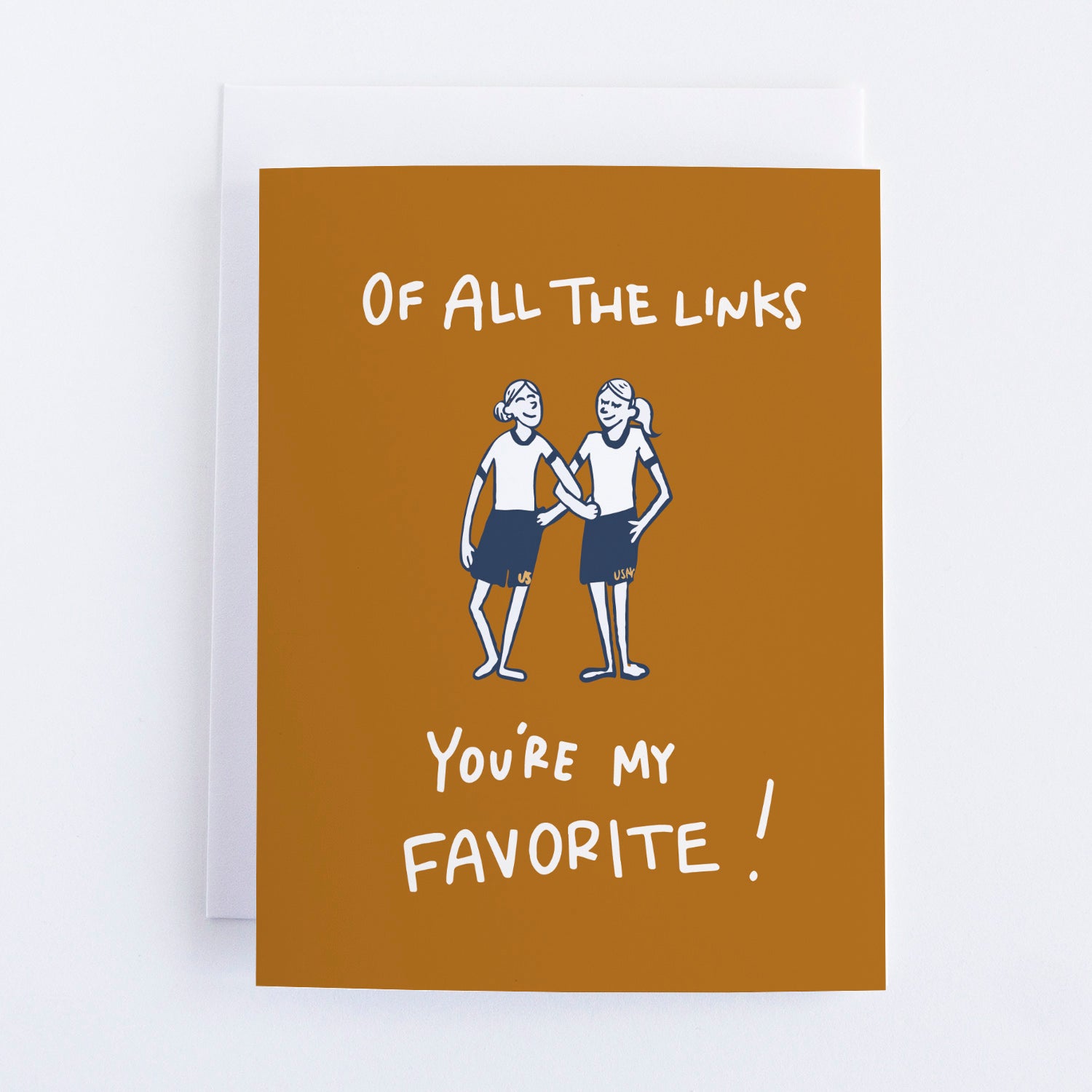 Of All the Links | Thank You Card – Easel on Stribling Shop