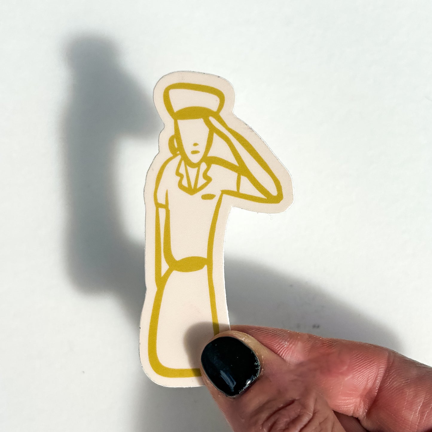 Female Salute Sticker