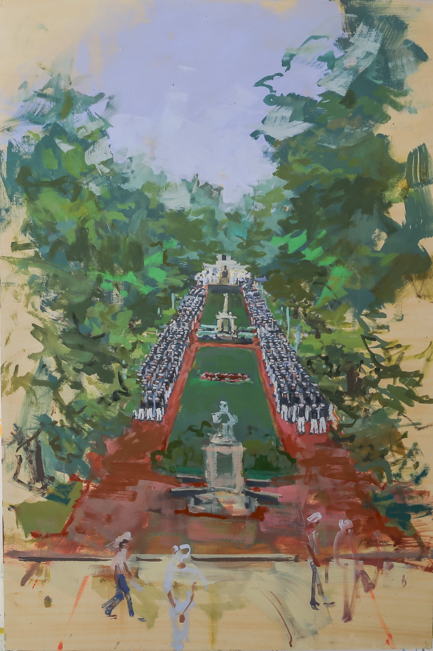 Parade Rest | 24"x36" Original Unframed Acrylic Painting