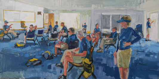 Presail Brief | 12"x24" Original Framed Oil Painting