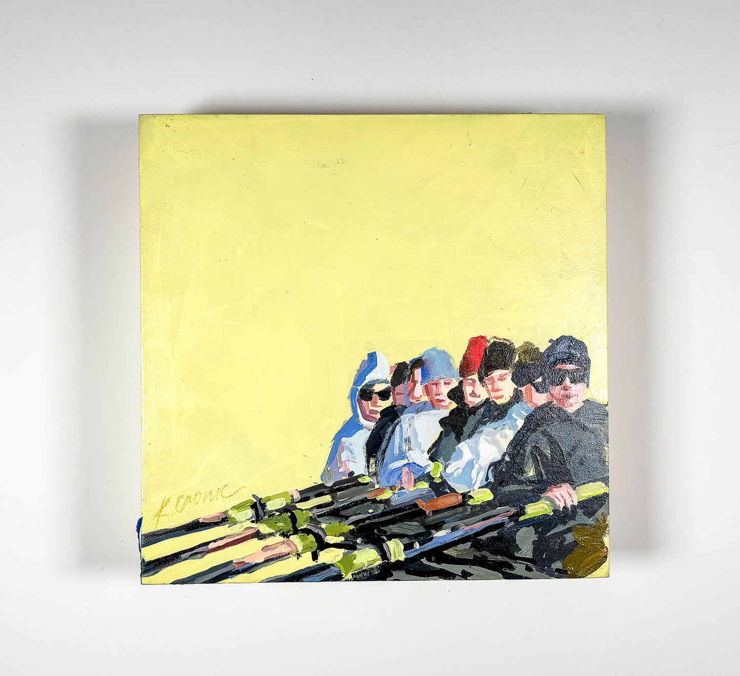All Eight | 8"x8" Original Goauche on Board