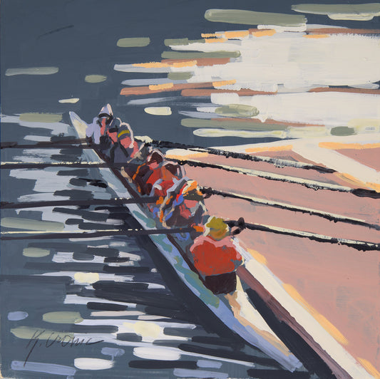 Cast Off | 8"x8" Original Goauche on Board
