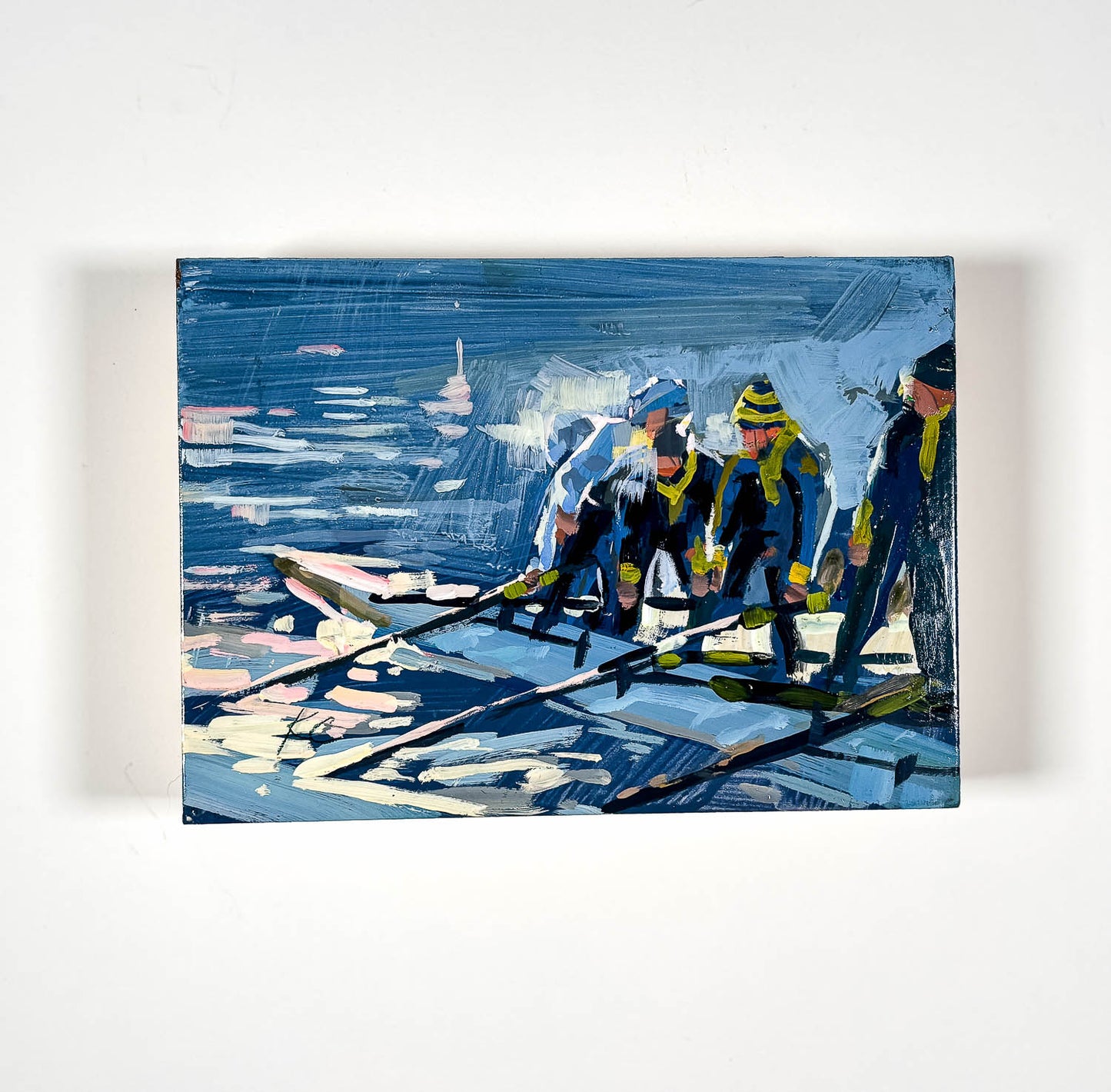 Cold Morning | 4"x6" Original Goauche on Board