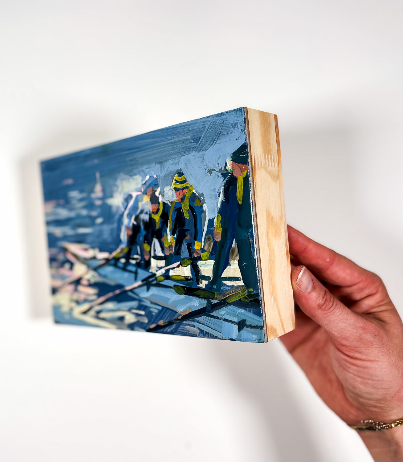 Cold Morning | 4"x6" Original Goauche on Board