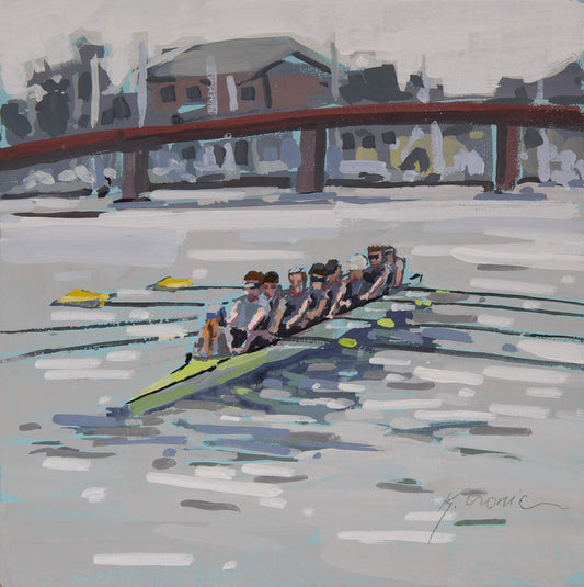 Eastport | 8"x8" Original Goauche on Board