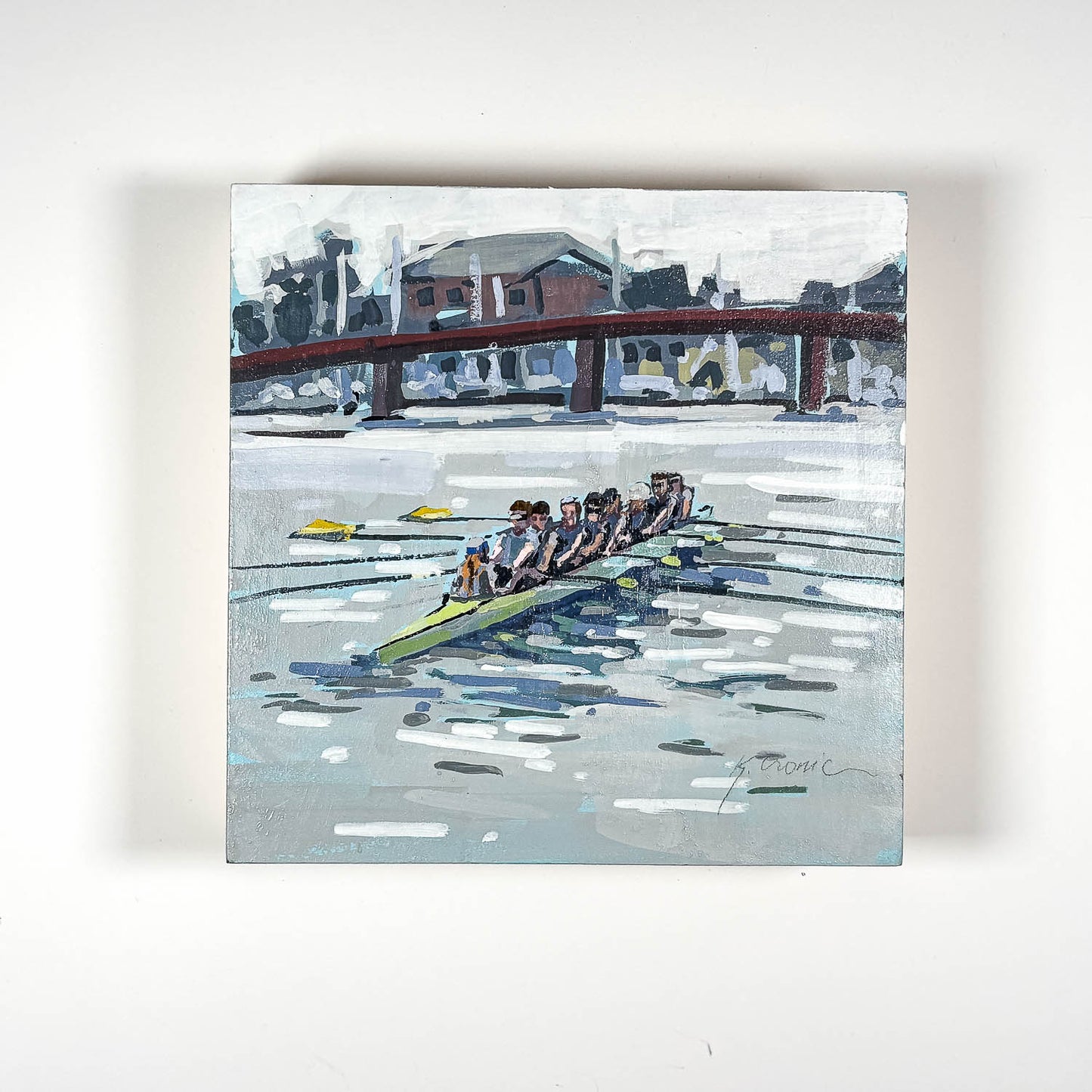 Eastport | 8"x8" Original Goauche on Board