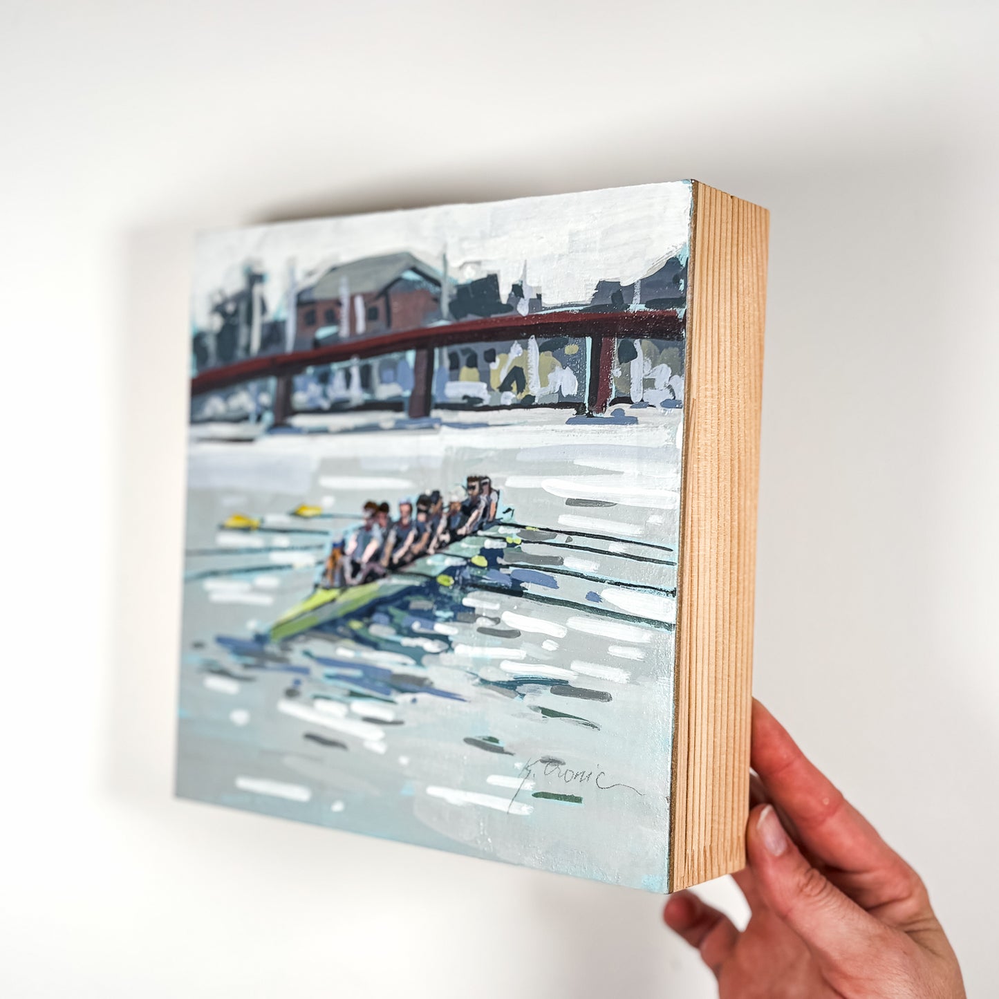 Eastport | 8"x8" Original Goauche on Board