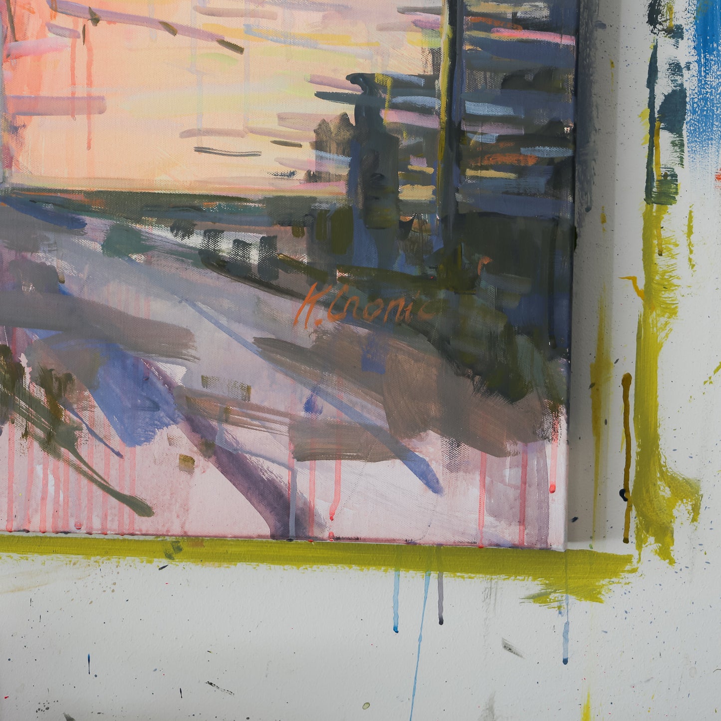 Morning Colors | 24"x36" Original Unframed Oil and Acrylic Painting