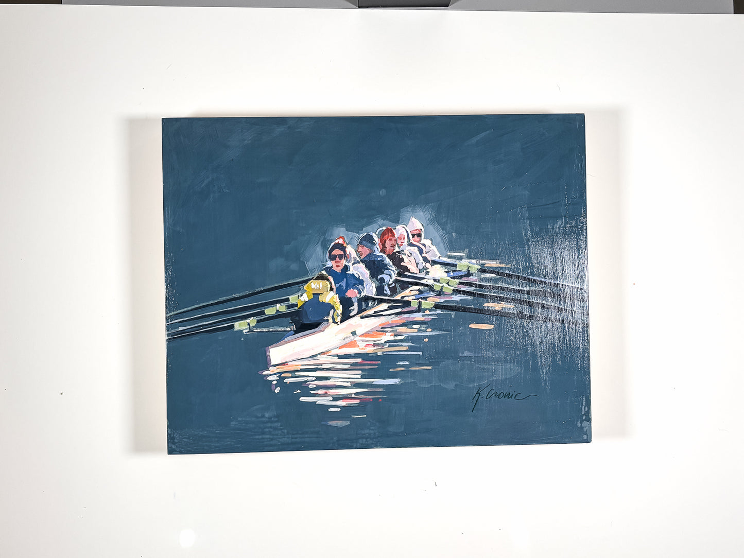 Out of the Blue | 11"x14" Original Goauche on Board