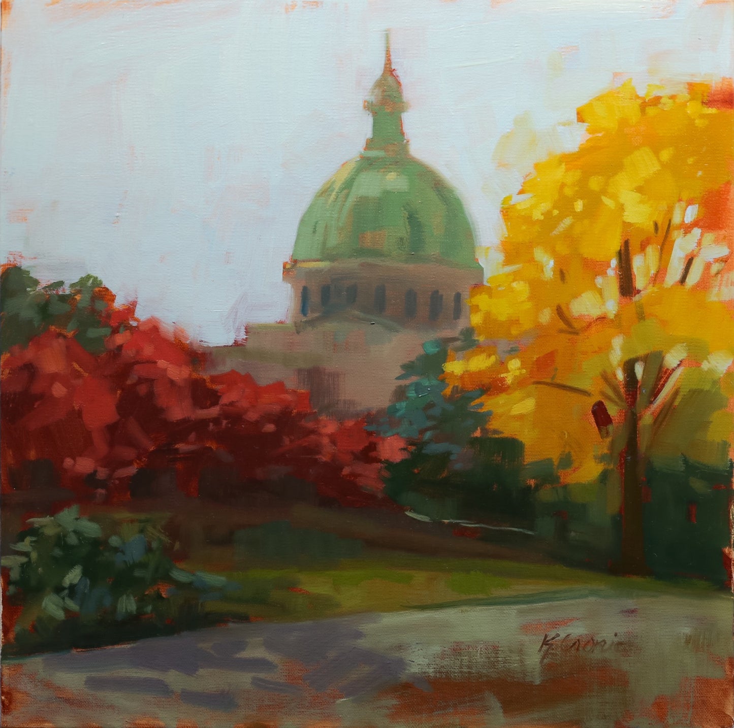 Peekaboo Chapel in the Fall | Fine Art Paper Print