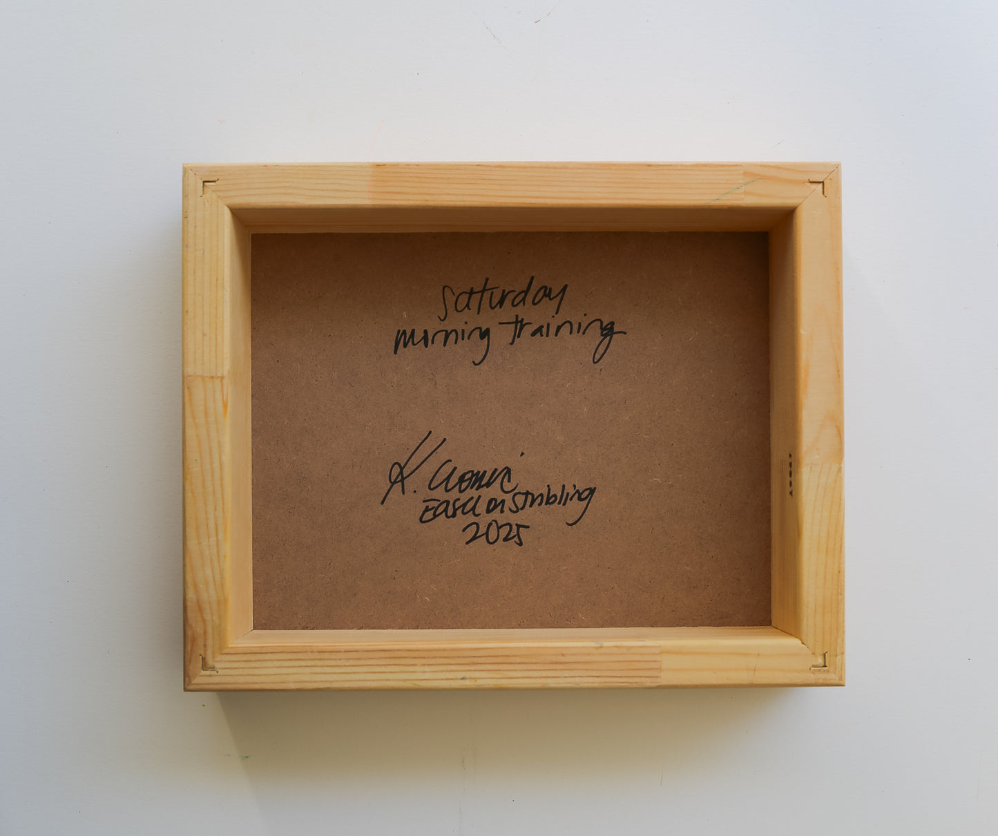 Saturday Morning Training | 8"x10" Original Unframed Acrylic Painting