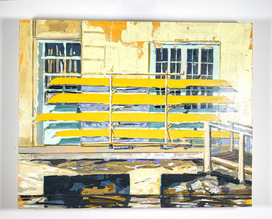 Shells on a Trailer | 16"x20" Original Goauche on Board