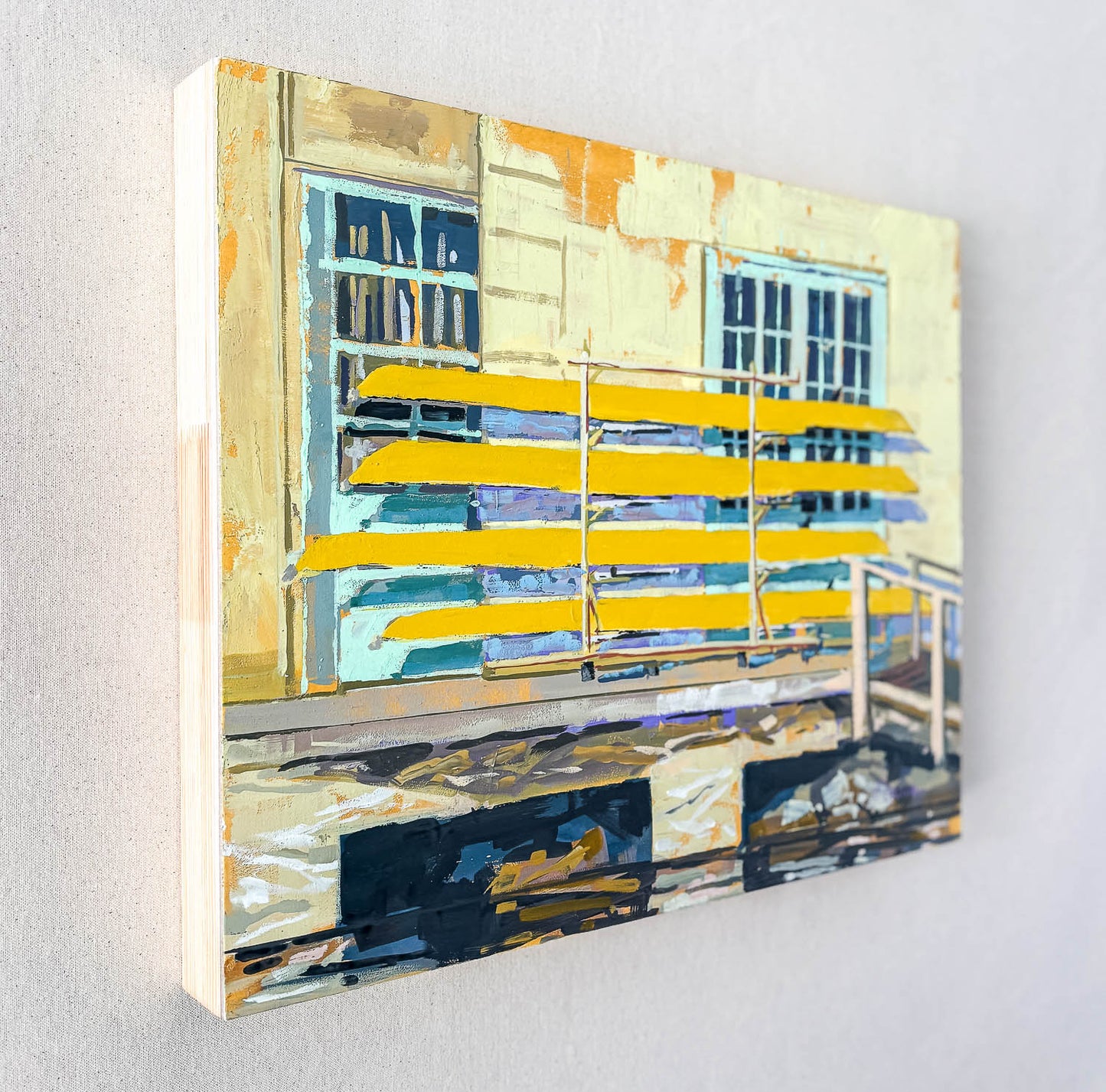 Shells on a Trailer | 16"x20" Original Goauche on Board