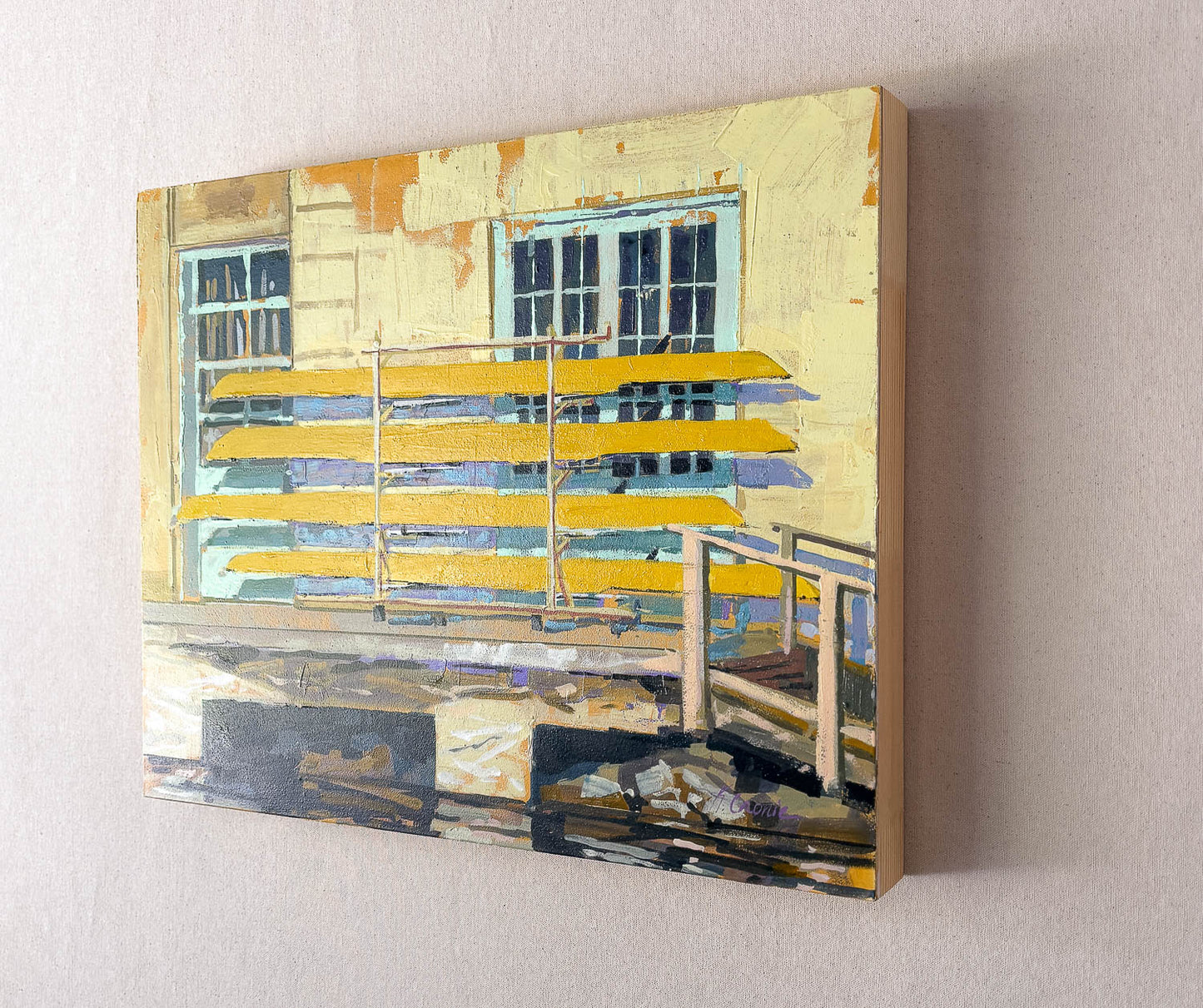 Shells on a Trailer | 16"x20" Original Goauche on Board