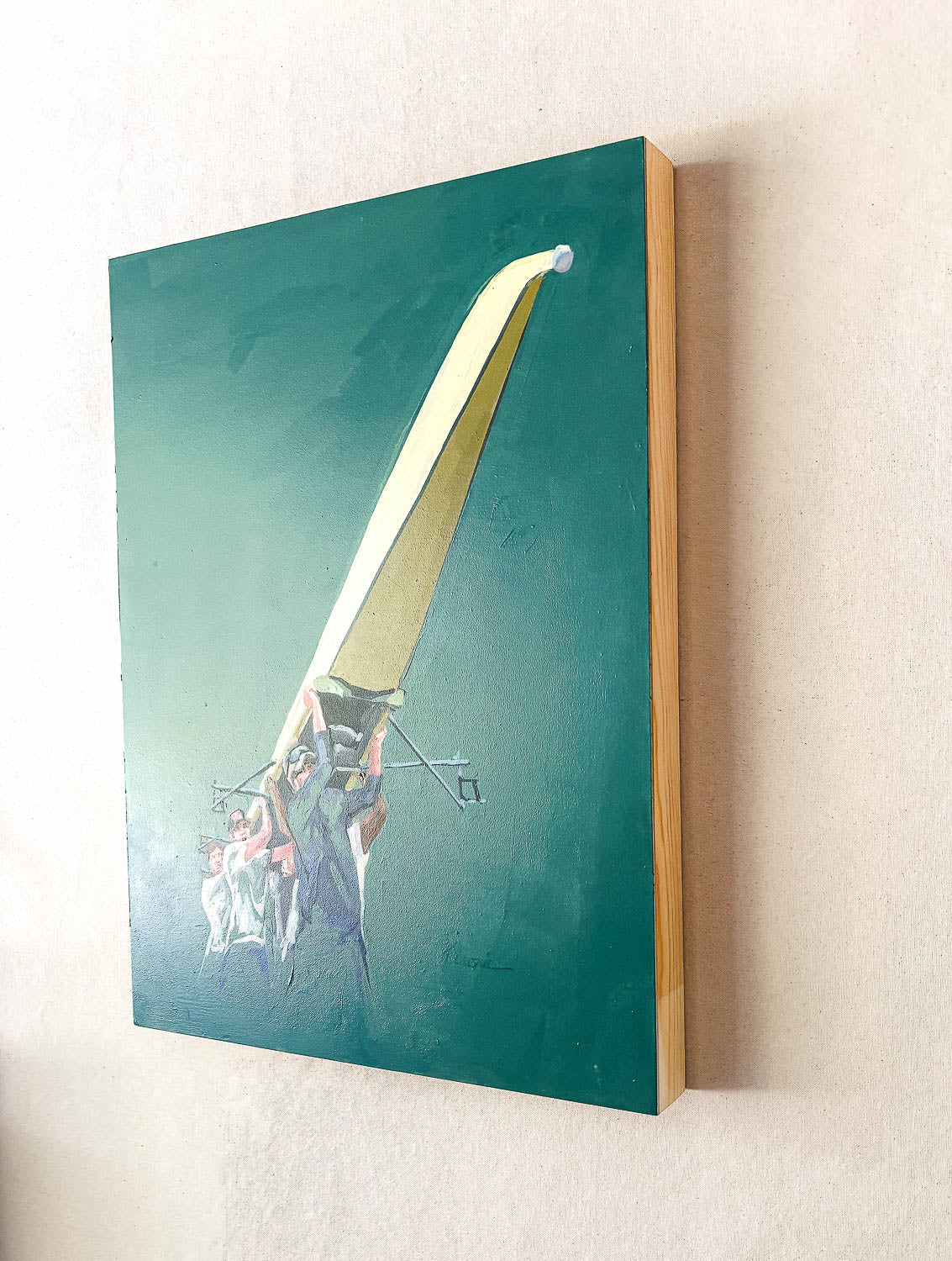 Split to Shoulders | 24"x18" Original Goauche on Board