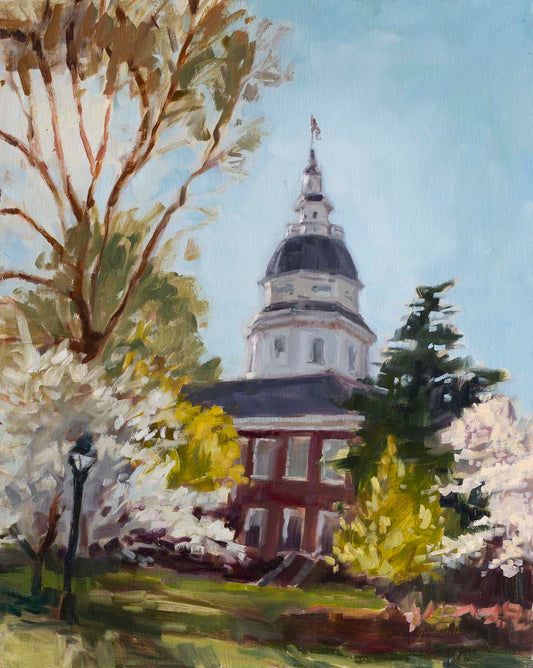 State House in Spring | Fine Art Paper Print