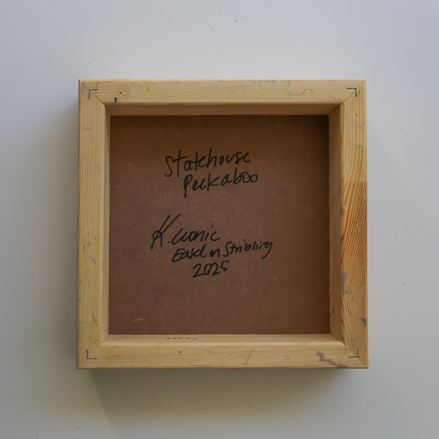 Peekaboo Statehouse 1 | 8"x8" Original Unframed Acrylic Painting