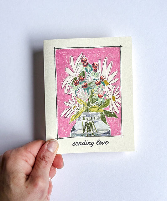 Sending Love  | Greeting Card | Sympathy, Hello, Missing You