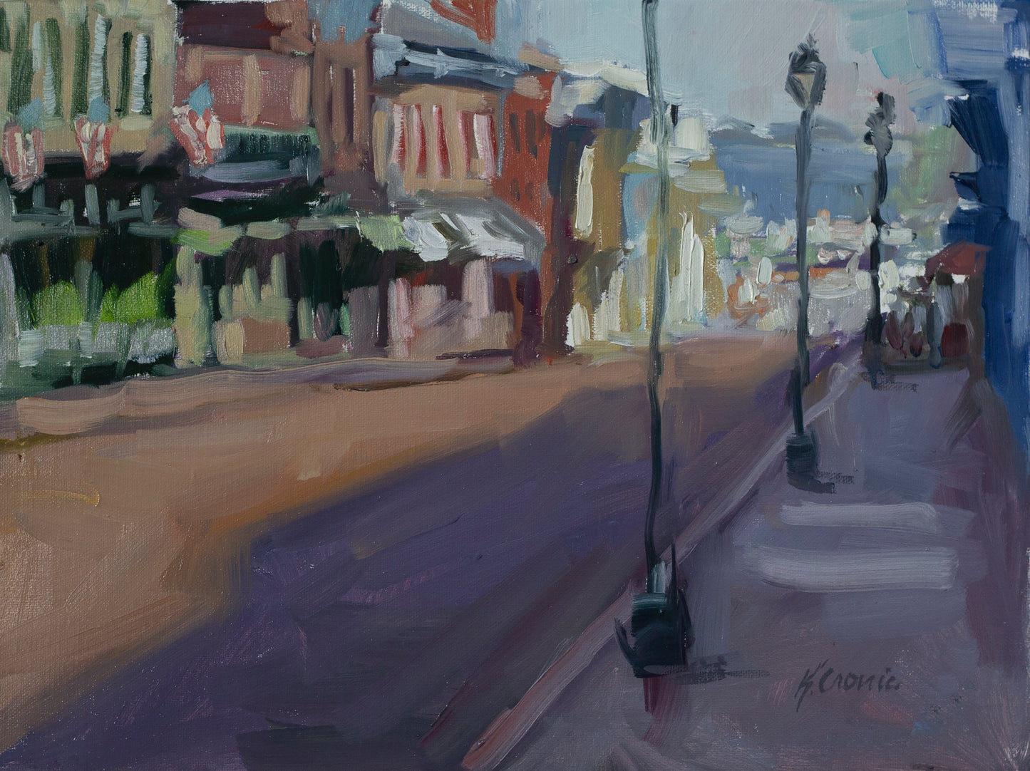 Brushy Mainstreet | Fine Art Paper Print