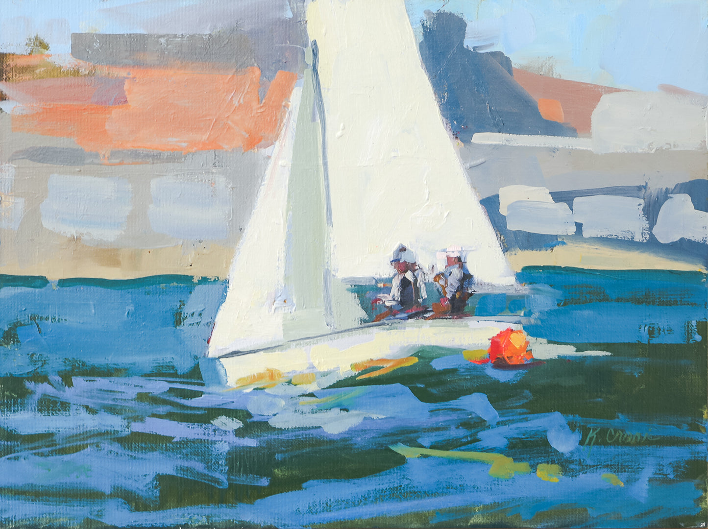 Brushy Upwind Leg | Fine Art Paper Print