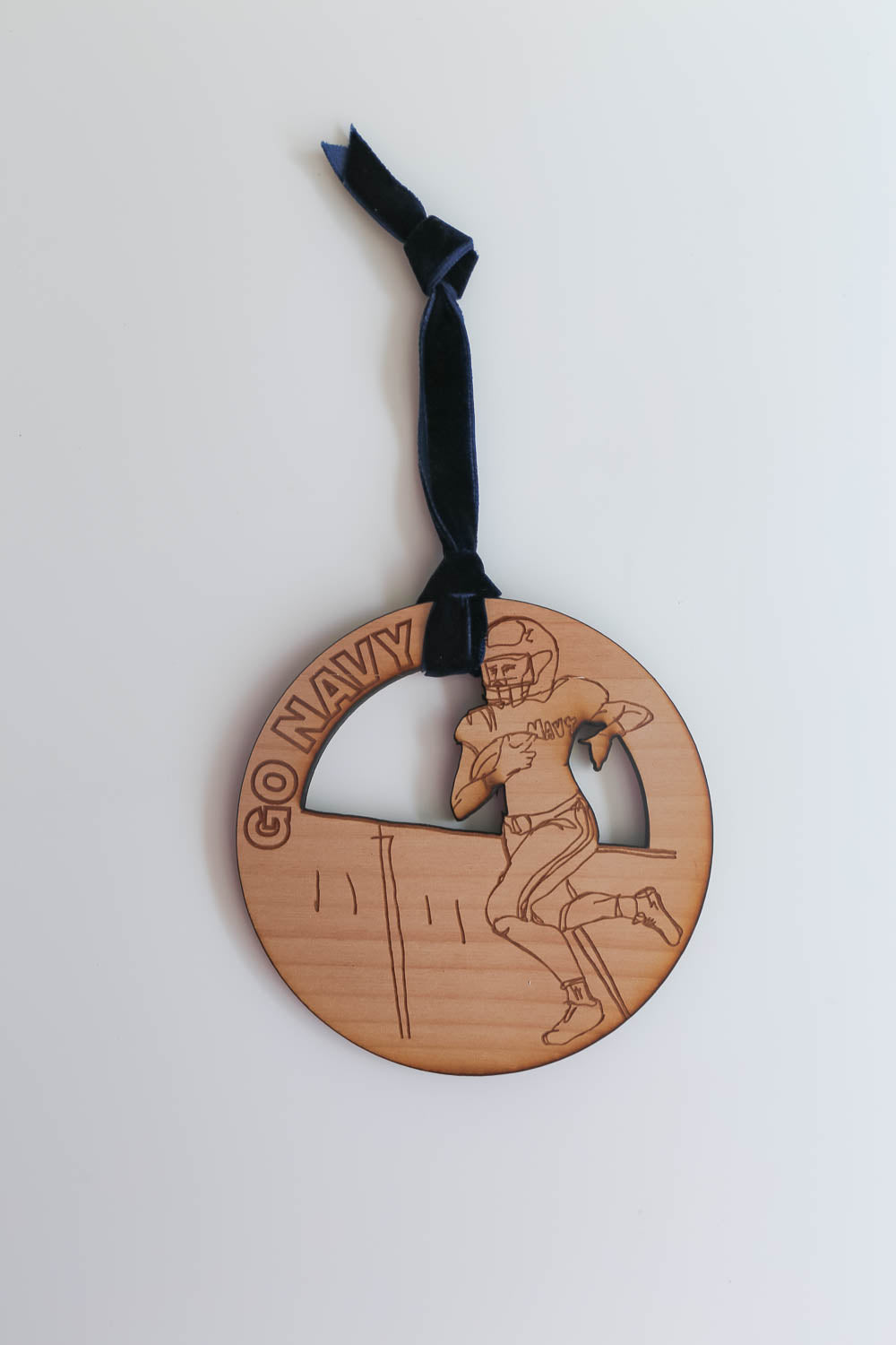 Navy Football Signature Ornament