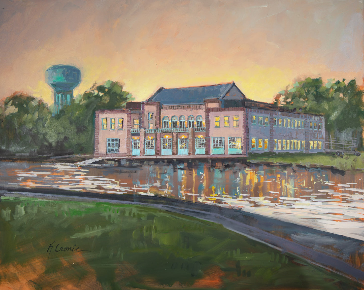 Hubbard Hall at Dusk | Fine Art Paper Print