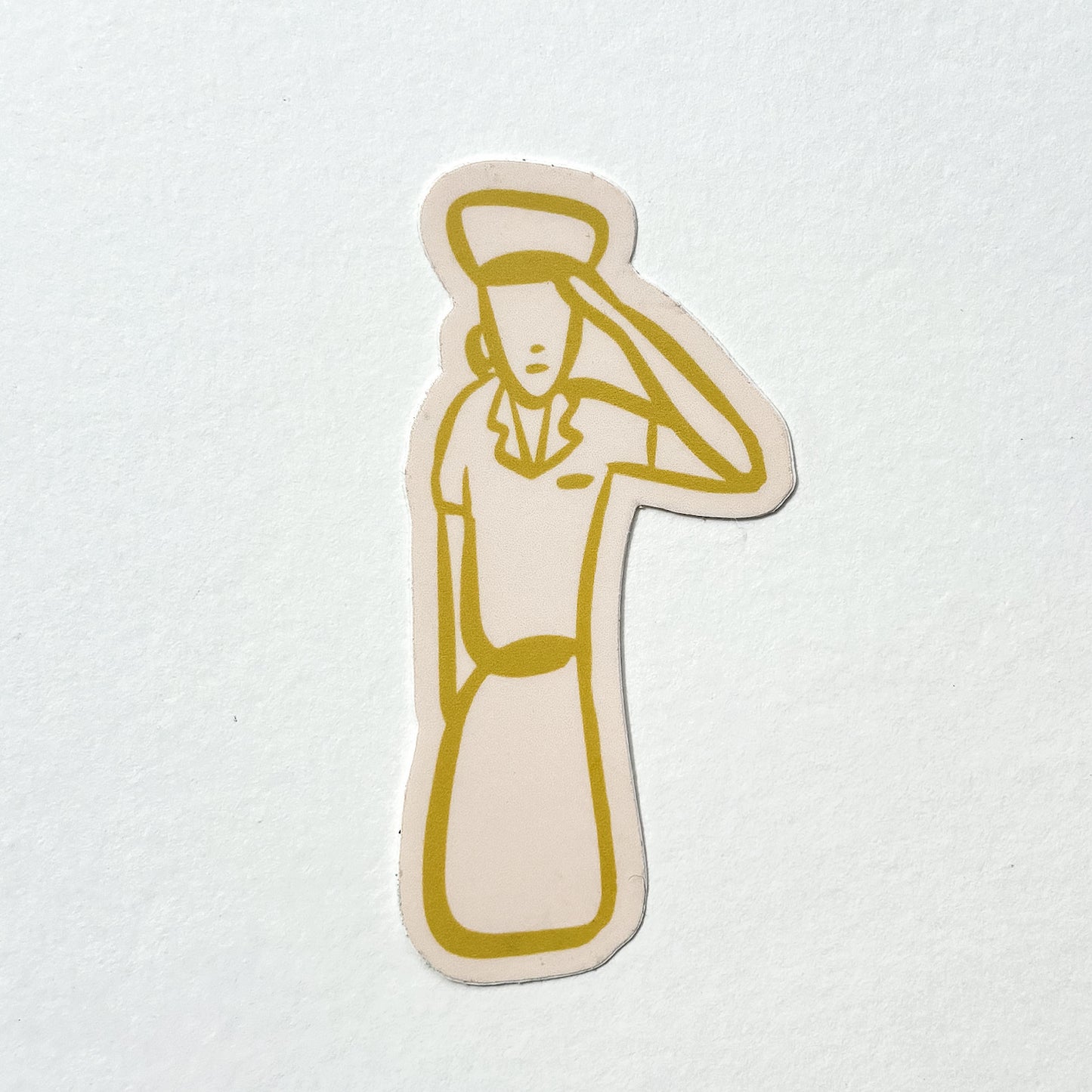 Female Salute Sticker