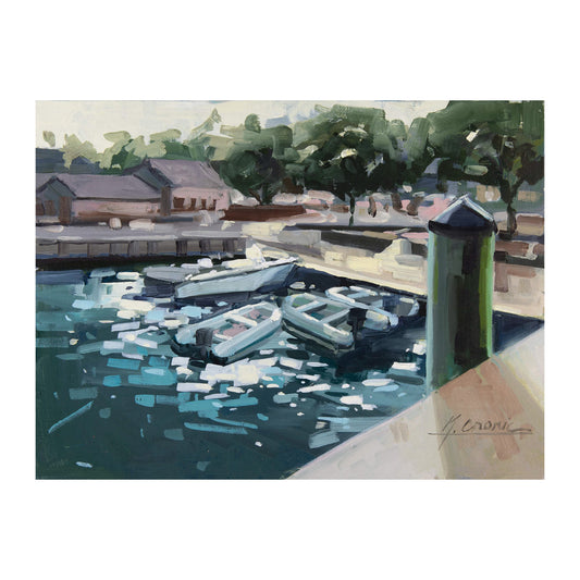 Gossip Girls | 9"x12" Original Oil on Panel