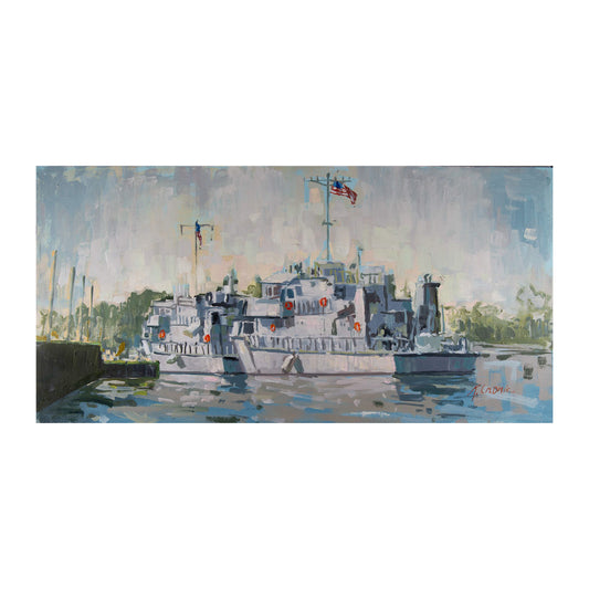 Tailgating YP | 12"x24" Original Oil on Panel