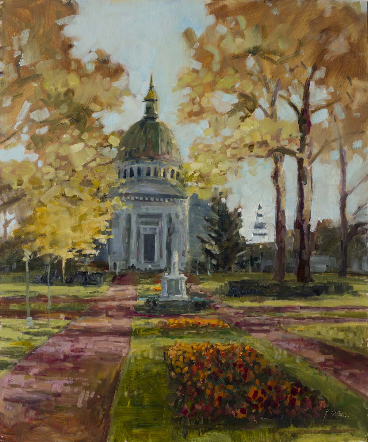 Naval Academy Chapel in Spring | Fine Art Paper Print