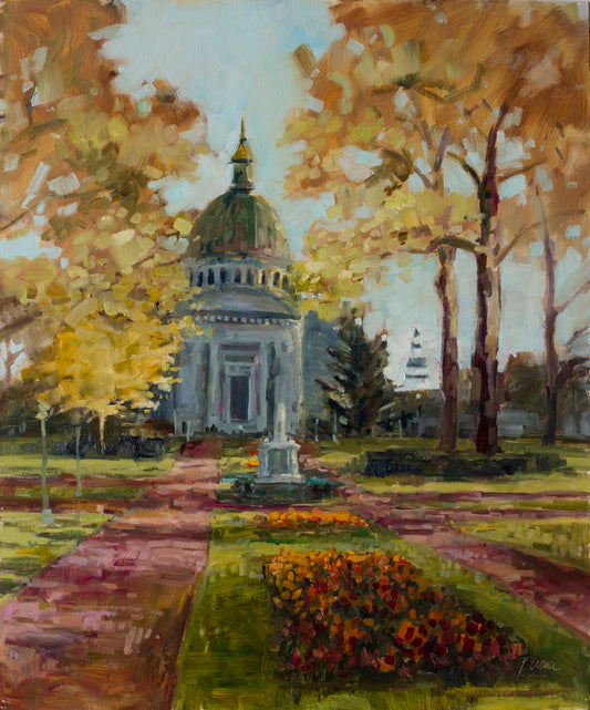 Naval Academy Chapel in Spring | Fine Art Paper Print