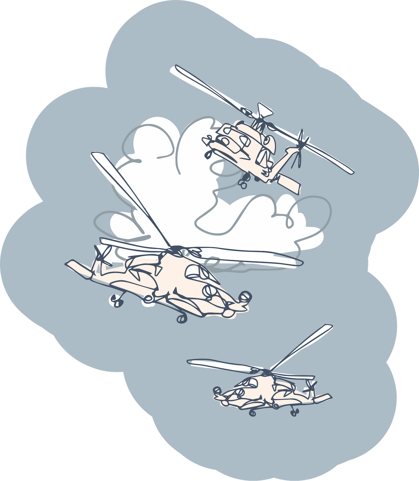 Helicopter Sticker