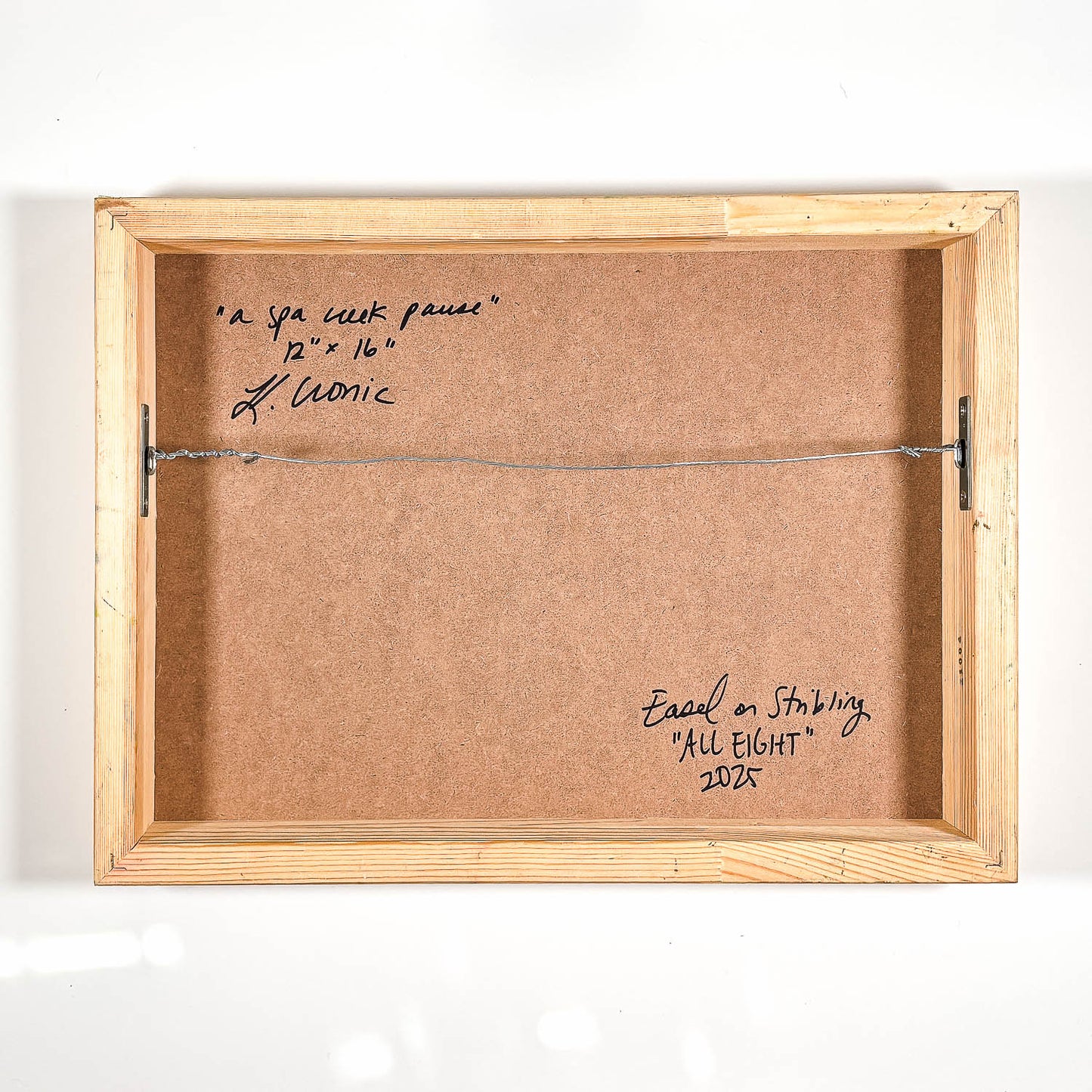 A Pause on Spa Creek | 12"x16" Original Goauche on Board