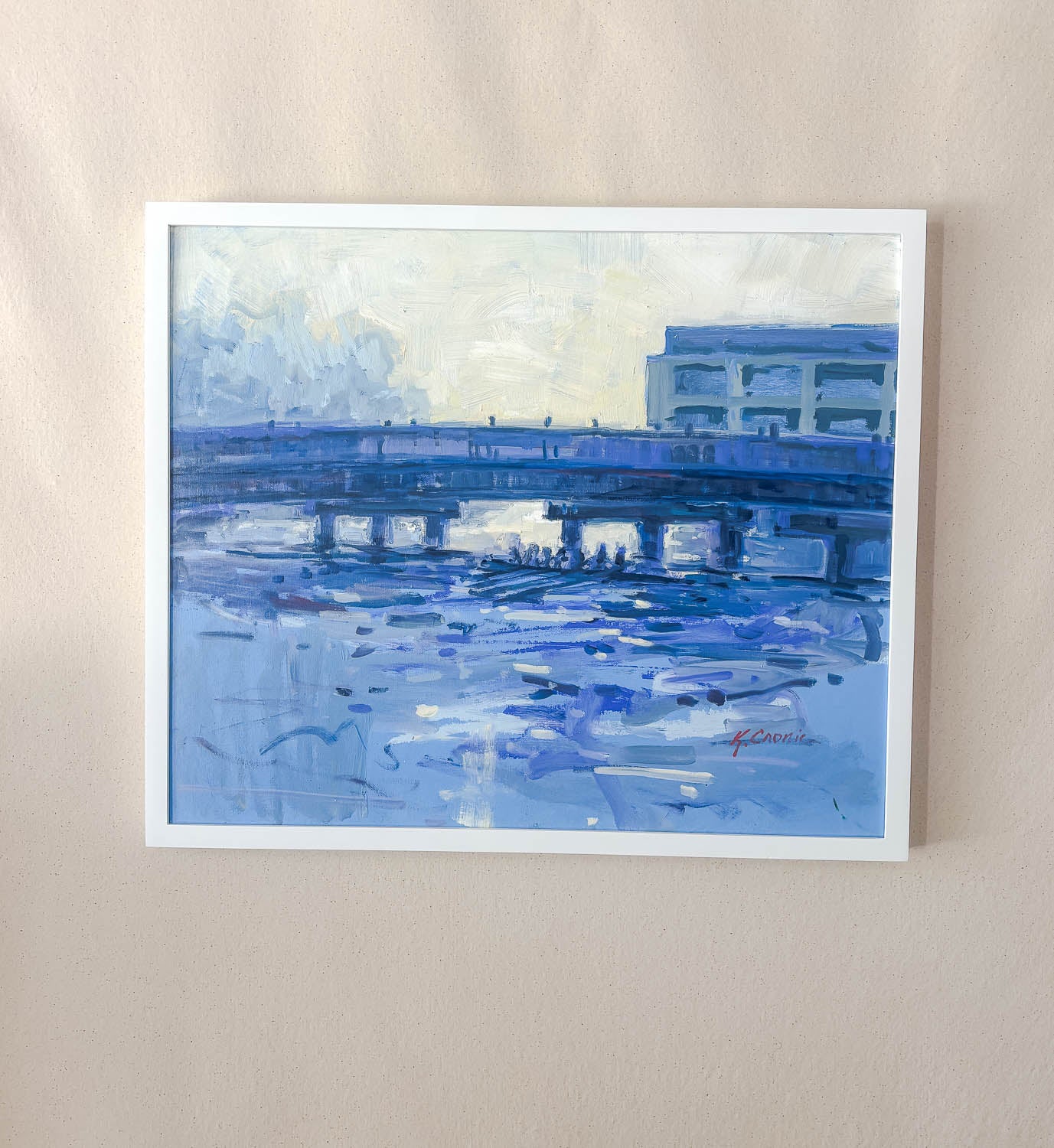 Paint it Blue | 24"x20" Original Oil on Panel (Framed)