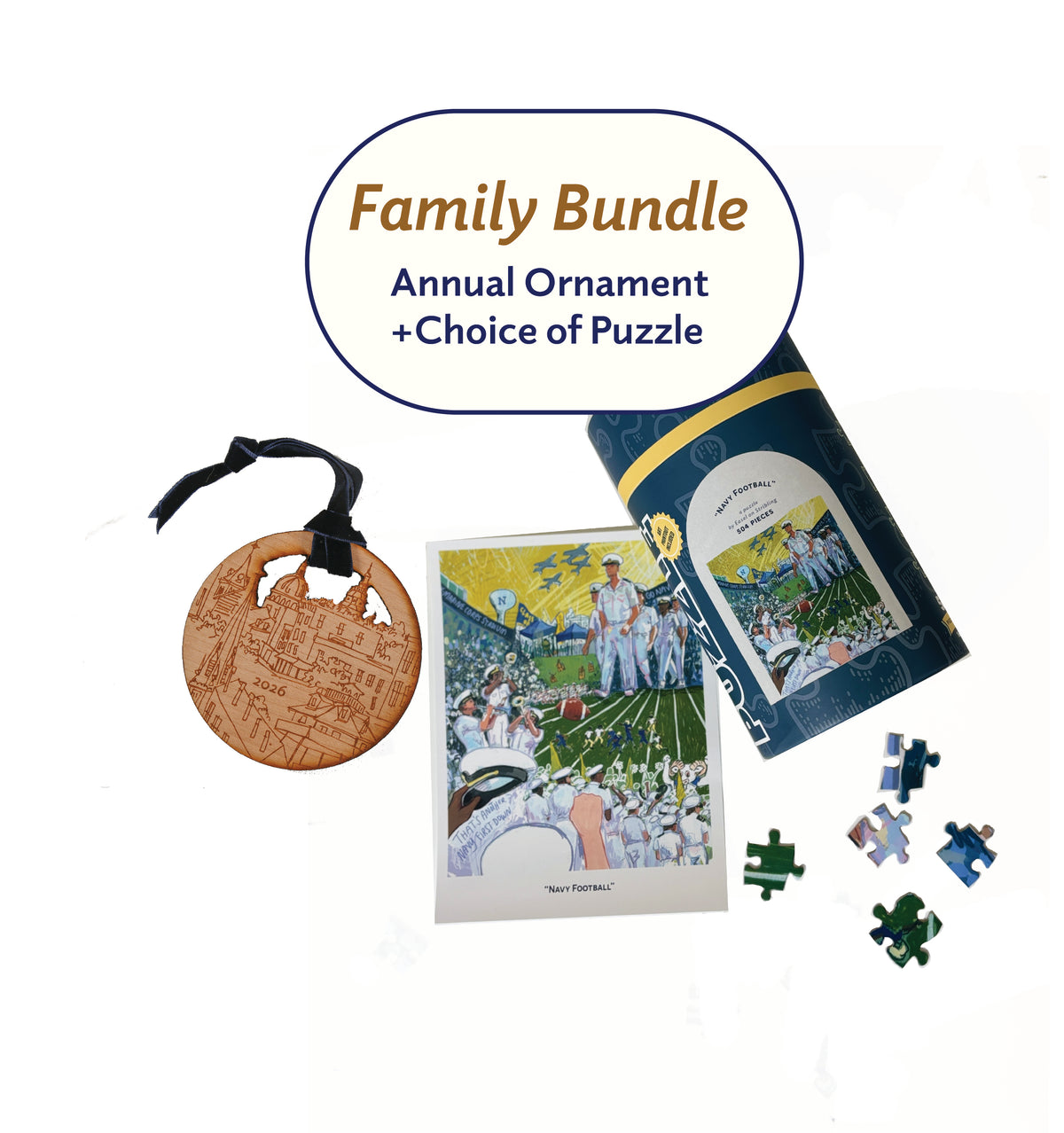 Family Bundle | 2026 Ornament + Puzzle