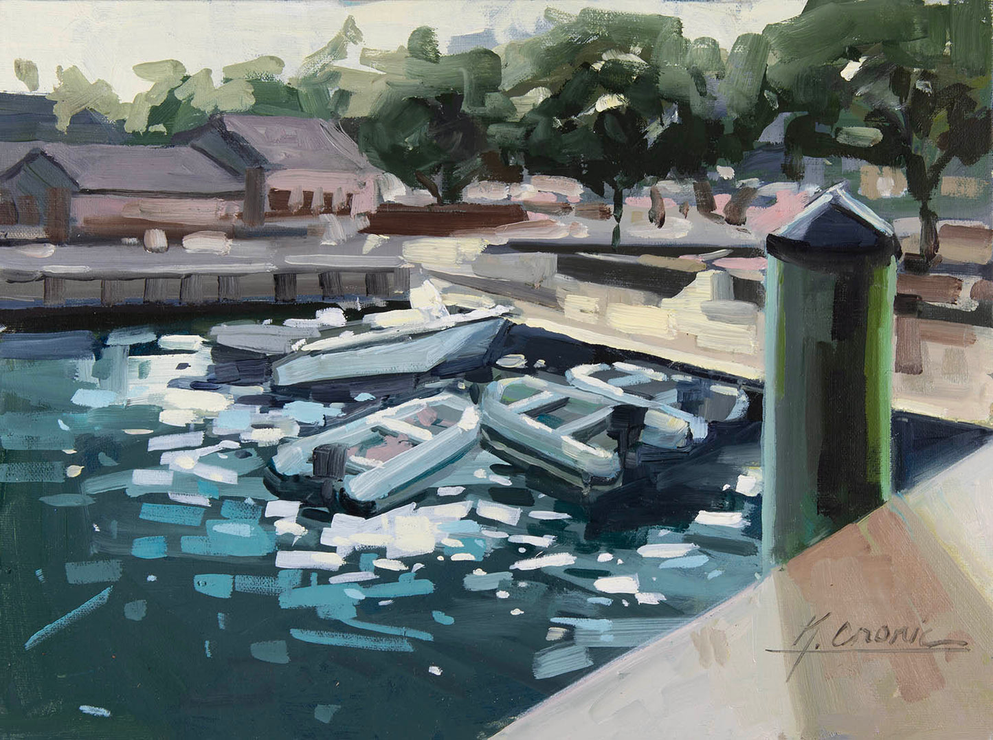 Gossip Girls | 9"x12" Original Oil on Panel