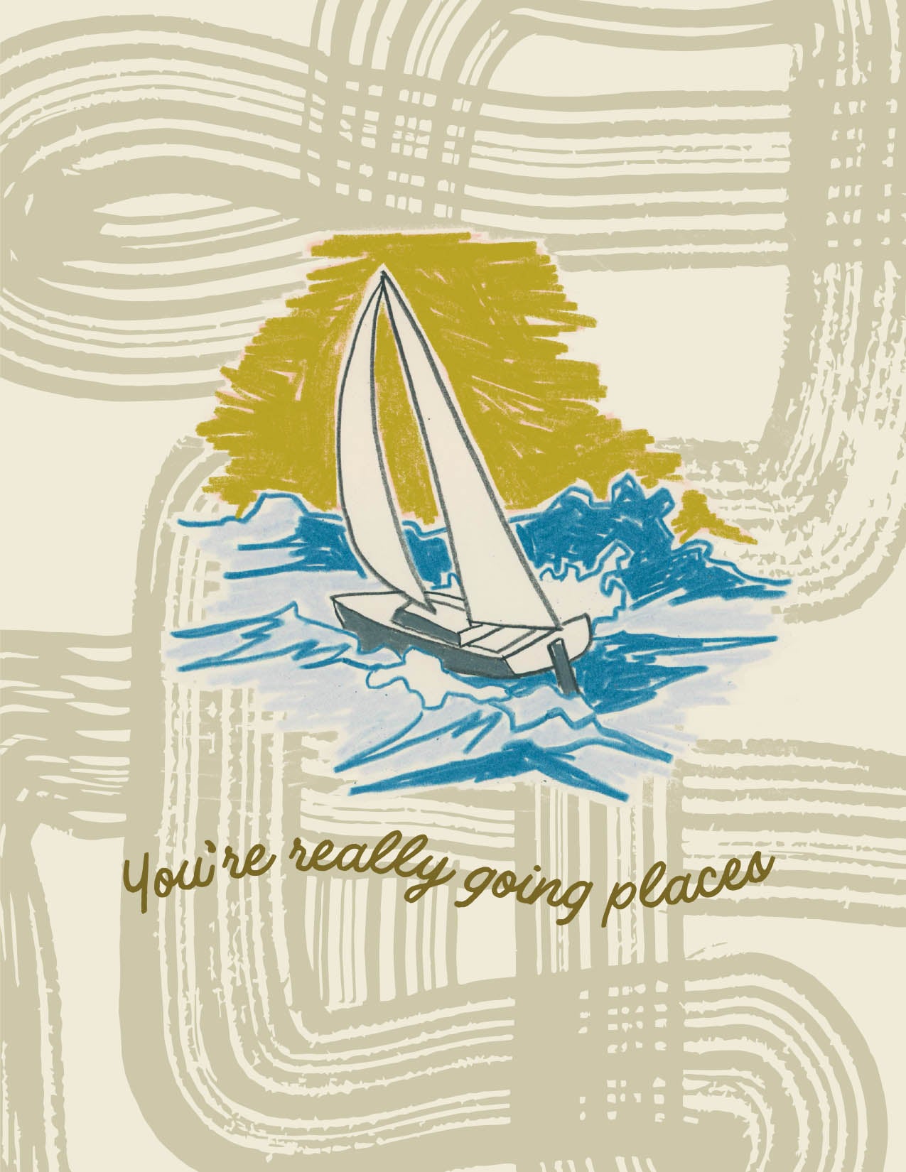 You're Really Going Places  | Greeting Card | Congratulations and Commissioning