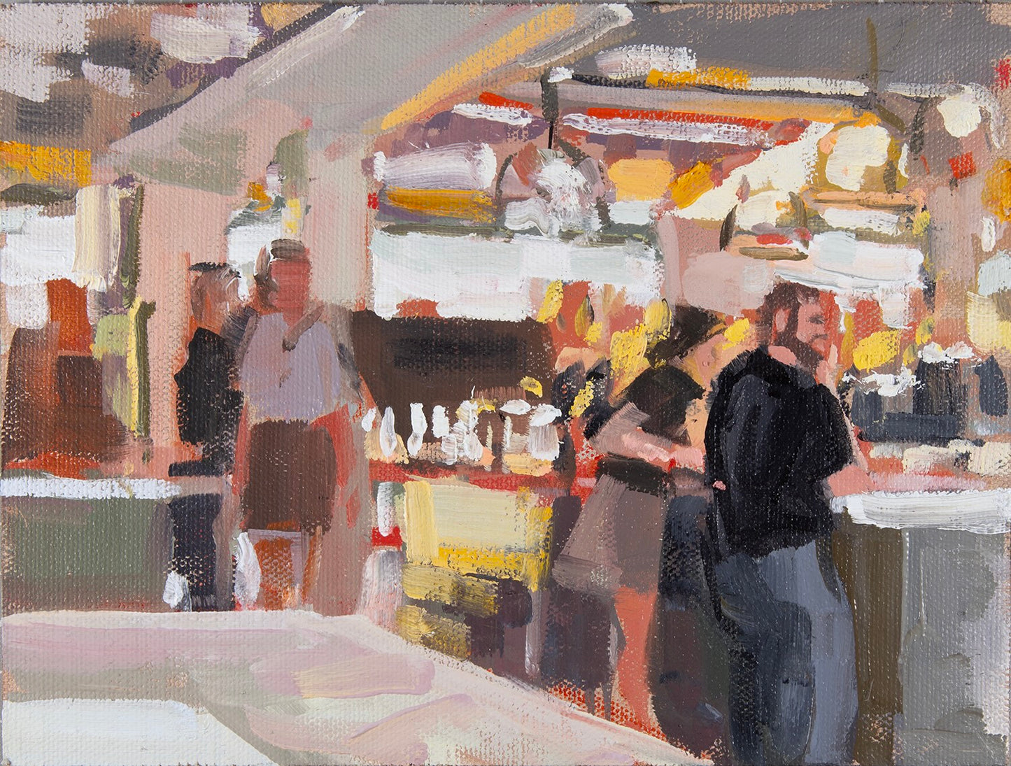 Happy Hour at Choptank Color Study | 6"x8" Original Oil on Panel