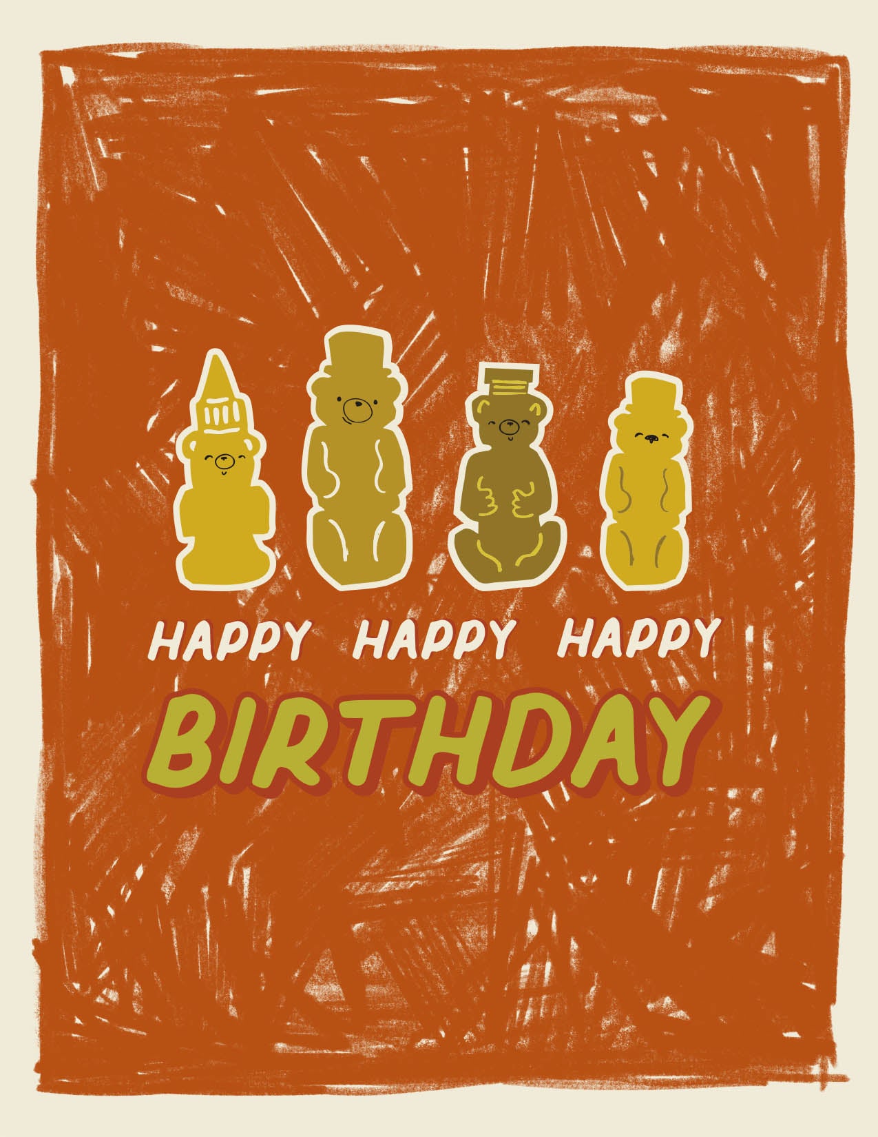 Happy Birthday Honey Bear | Greeting Card
