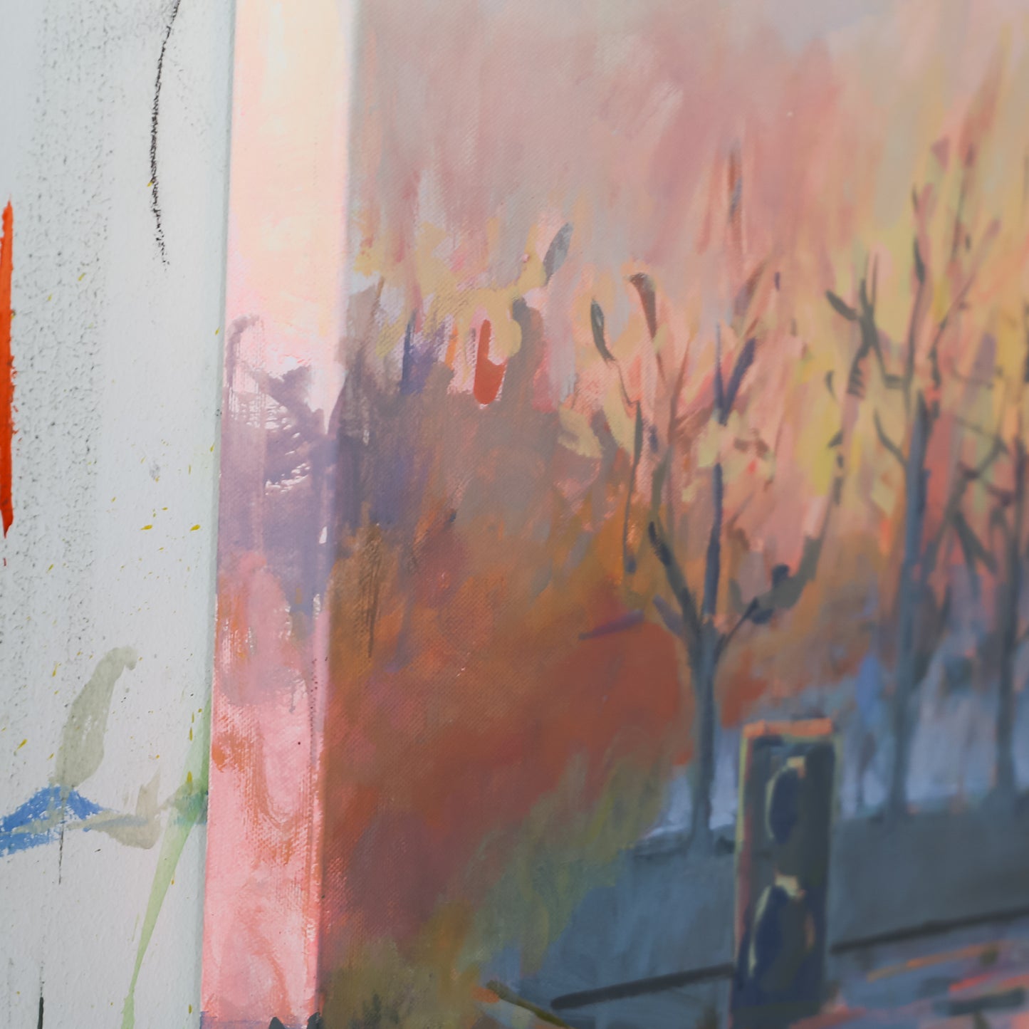 Morning Colors | 24"x36" Original Unframed Oil and Acrylic Painting