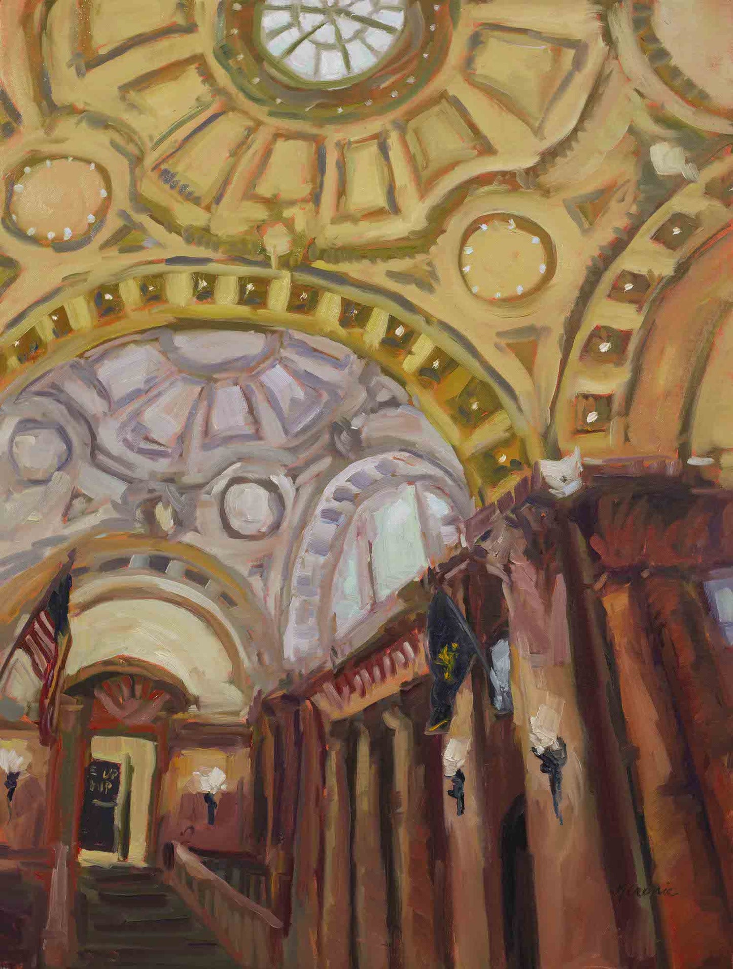 Rotunda in Gold | Fine Art Paper Print