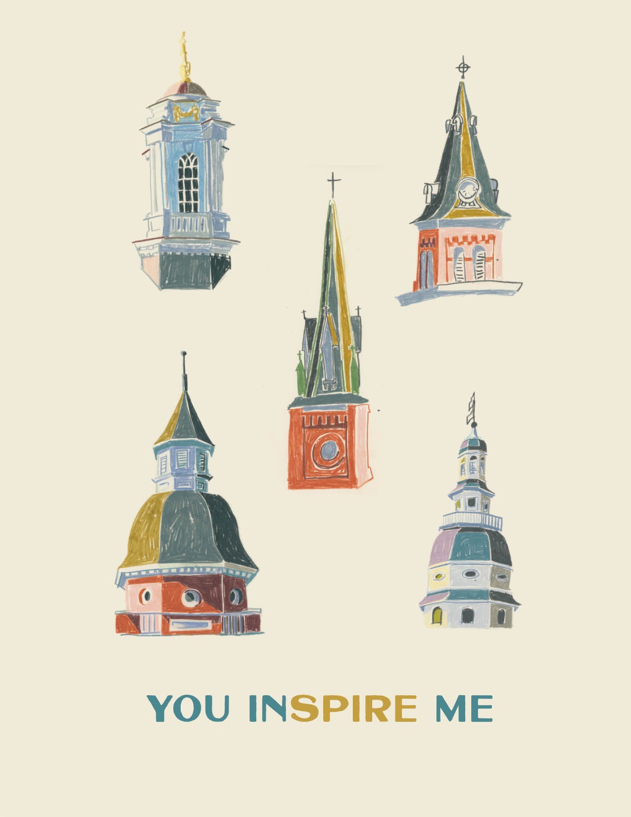 You Inspire Me  | Greeting Card | Congratulations