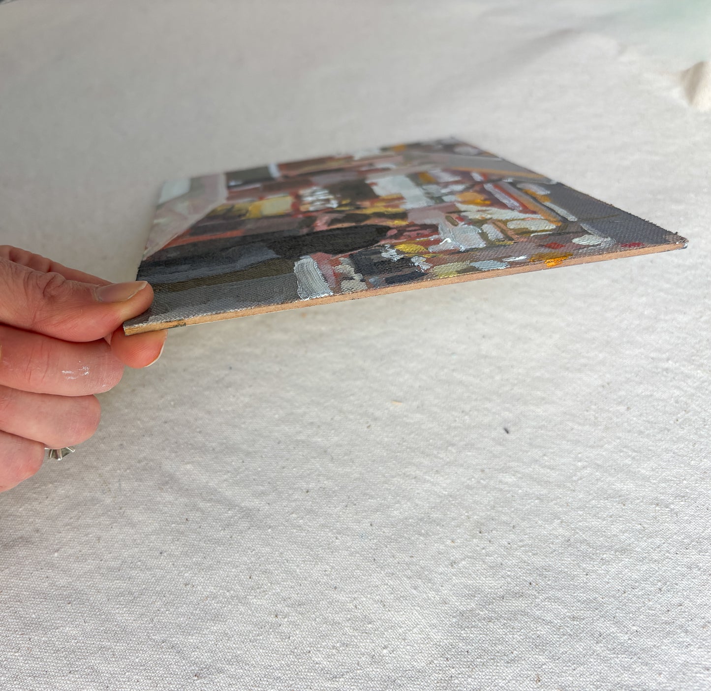 Happy Hour at Choptank Color Study | 6"x8" Original Oil on Panel