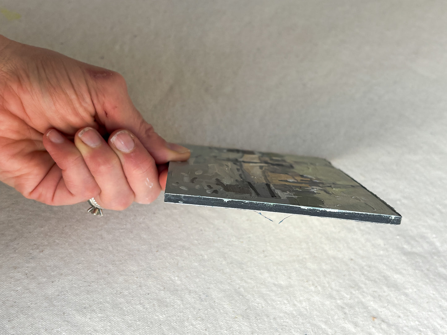 Tailgating YP Color Study | 4"x6" Original Oil on Panel