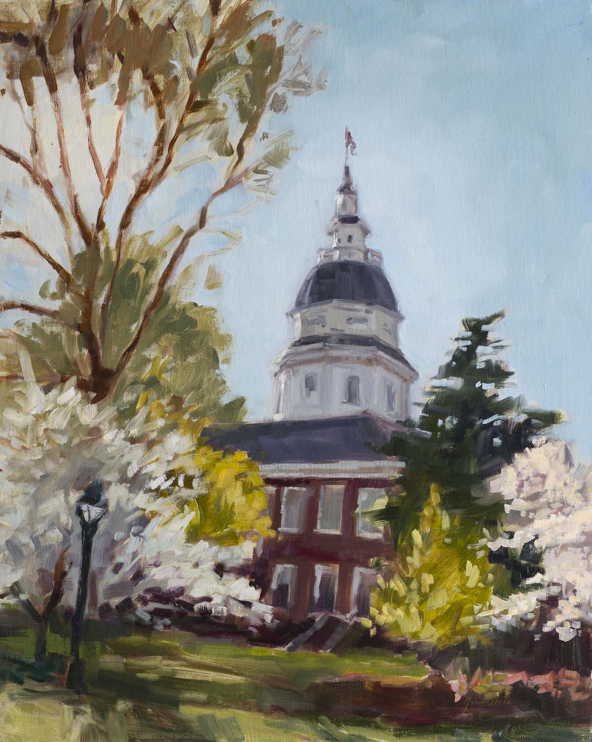 State House in Spring | Fine Art Paper Print