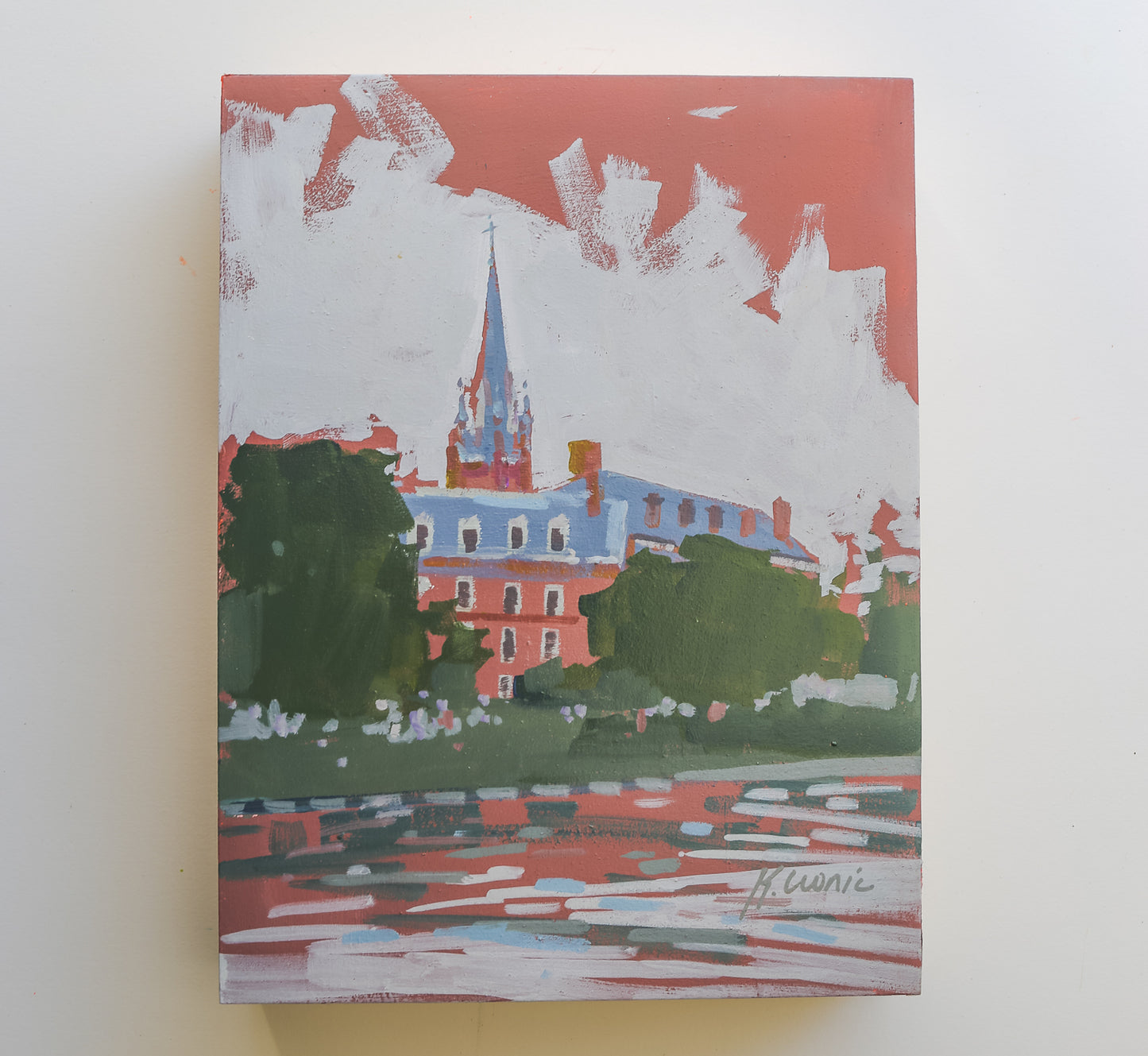 St. Mary's 2 | 9"x12" Original Unframed Acrylic Painting