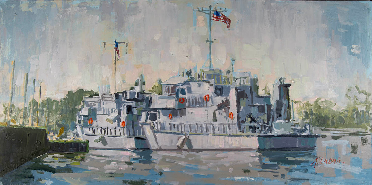 Tailgating YP | 12"x24" Original Oil on Panel