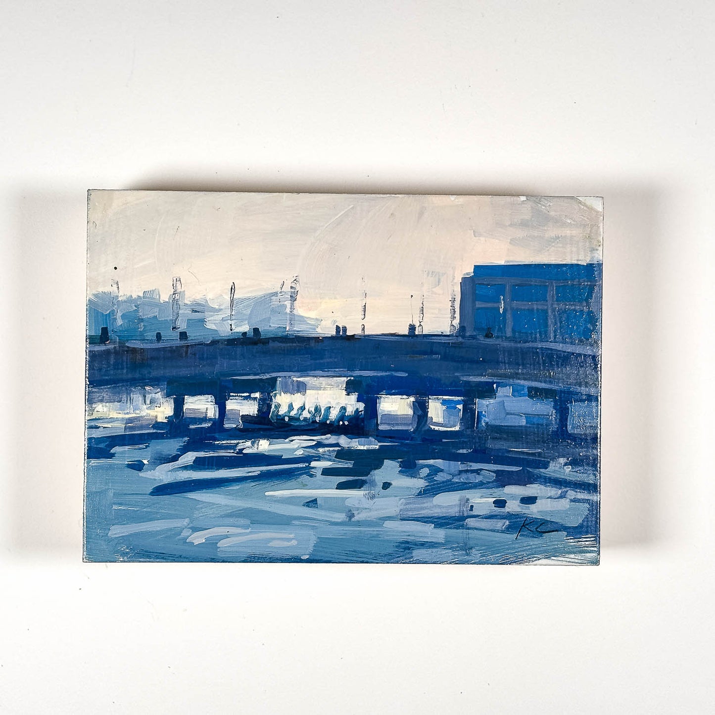 Under the Bridge Study | 5"x7" Original Gouache on Board