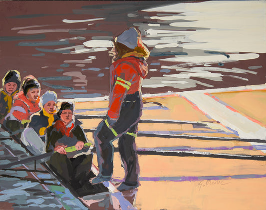 We Row at Dawn 2 | Fine Art Paper Print